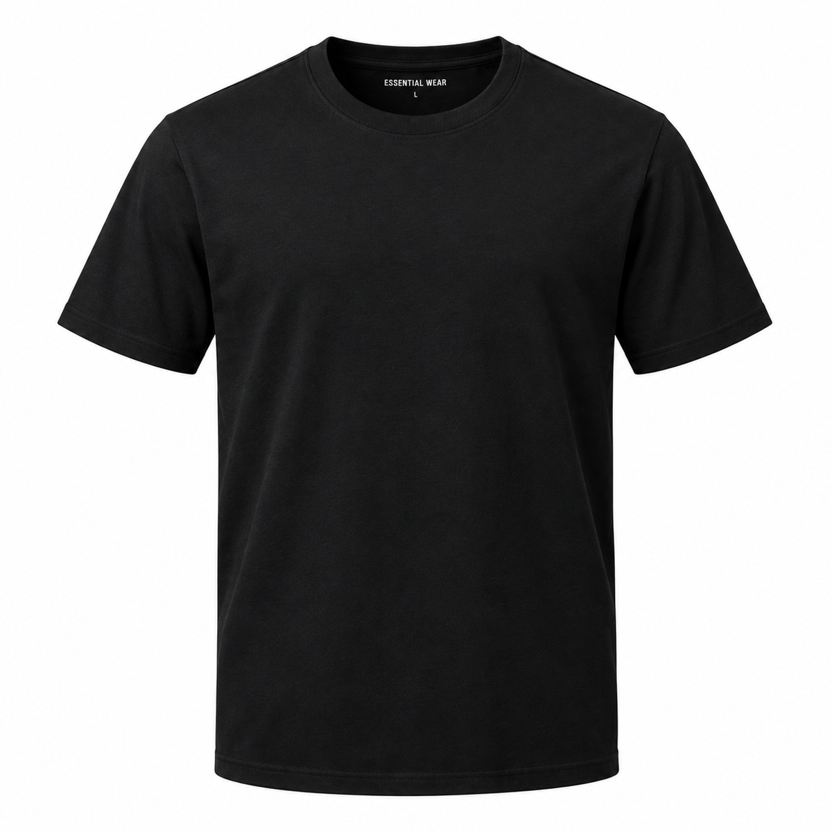 Essential Wear Men's Premium Black T-Shirt