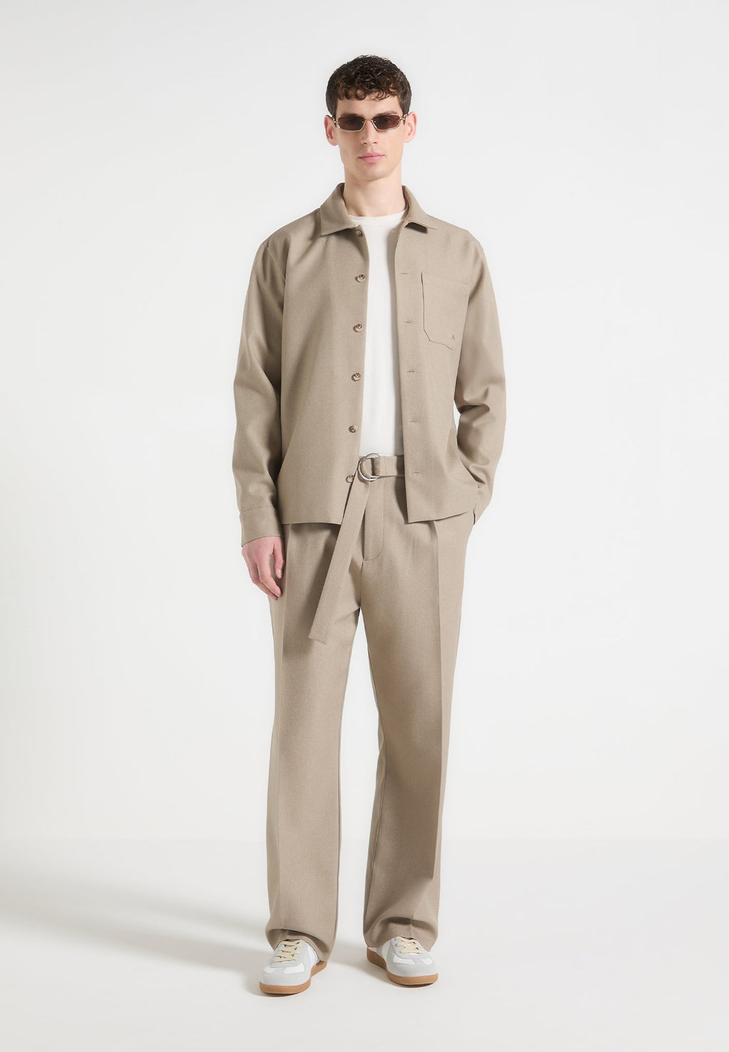 Tailored Overshirt - Beige