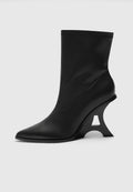 L'Eiffel Heeled Leather Boot - Midnight