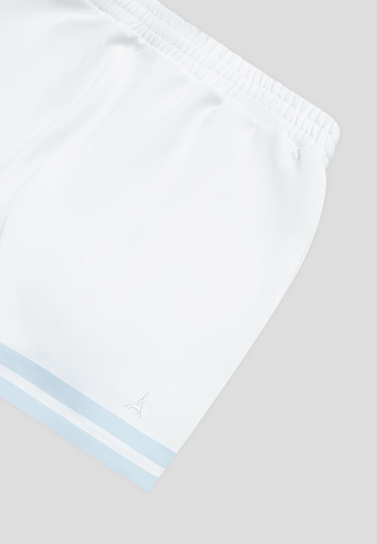 Floral Border Shorts - Blue