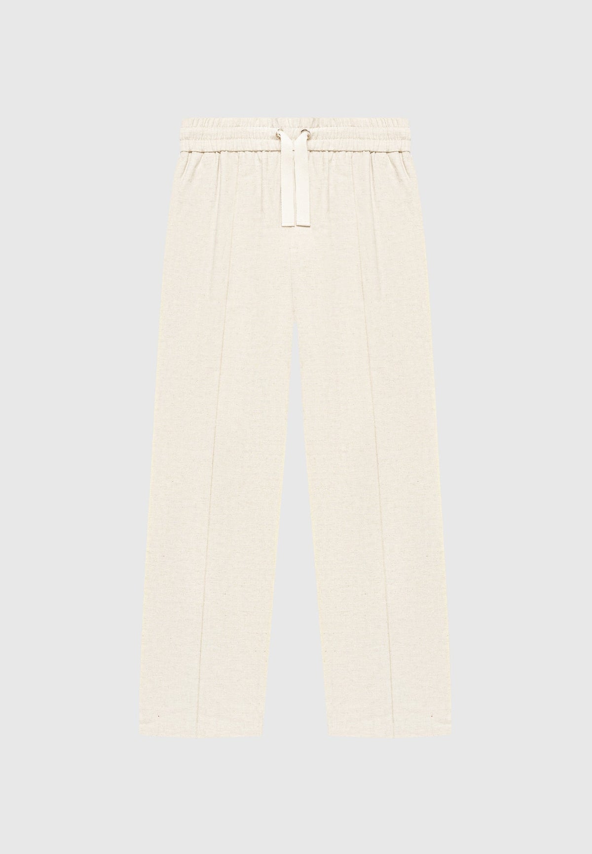 Linen Pintuck Trousers - Natural