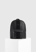 Lyon Suede Panel Backpack - Black