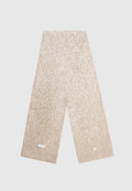 Ombré Wool Knit Reversible Scarf - Beige/White
