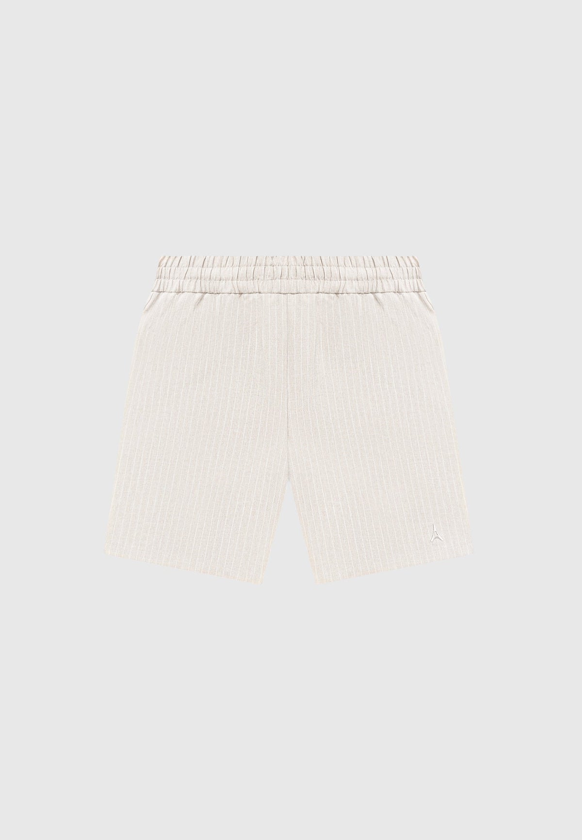 Pinstripe Shorts - Beige