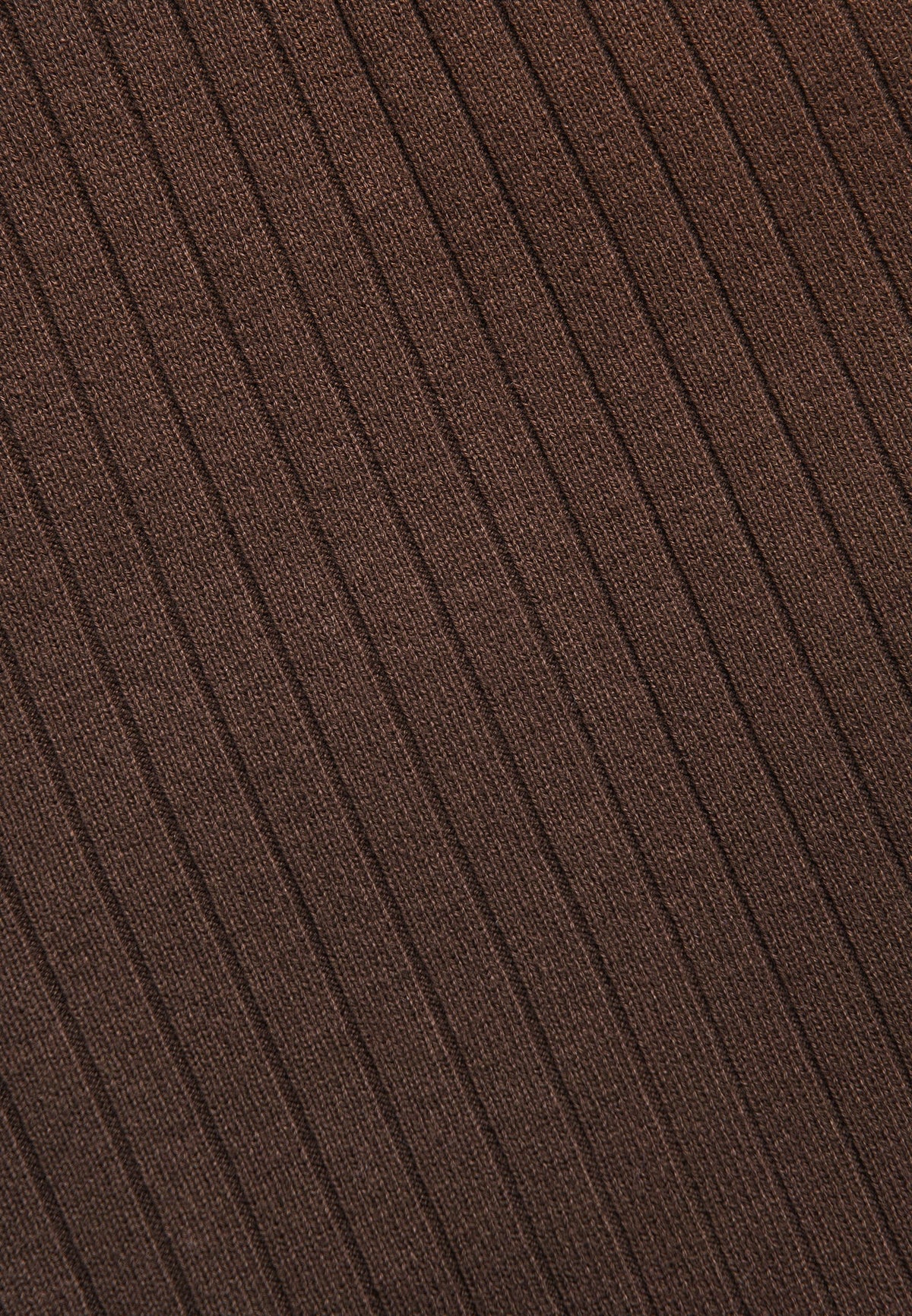 Ribbed Knit Shorts - Brown