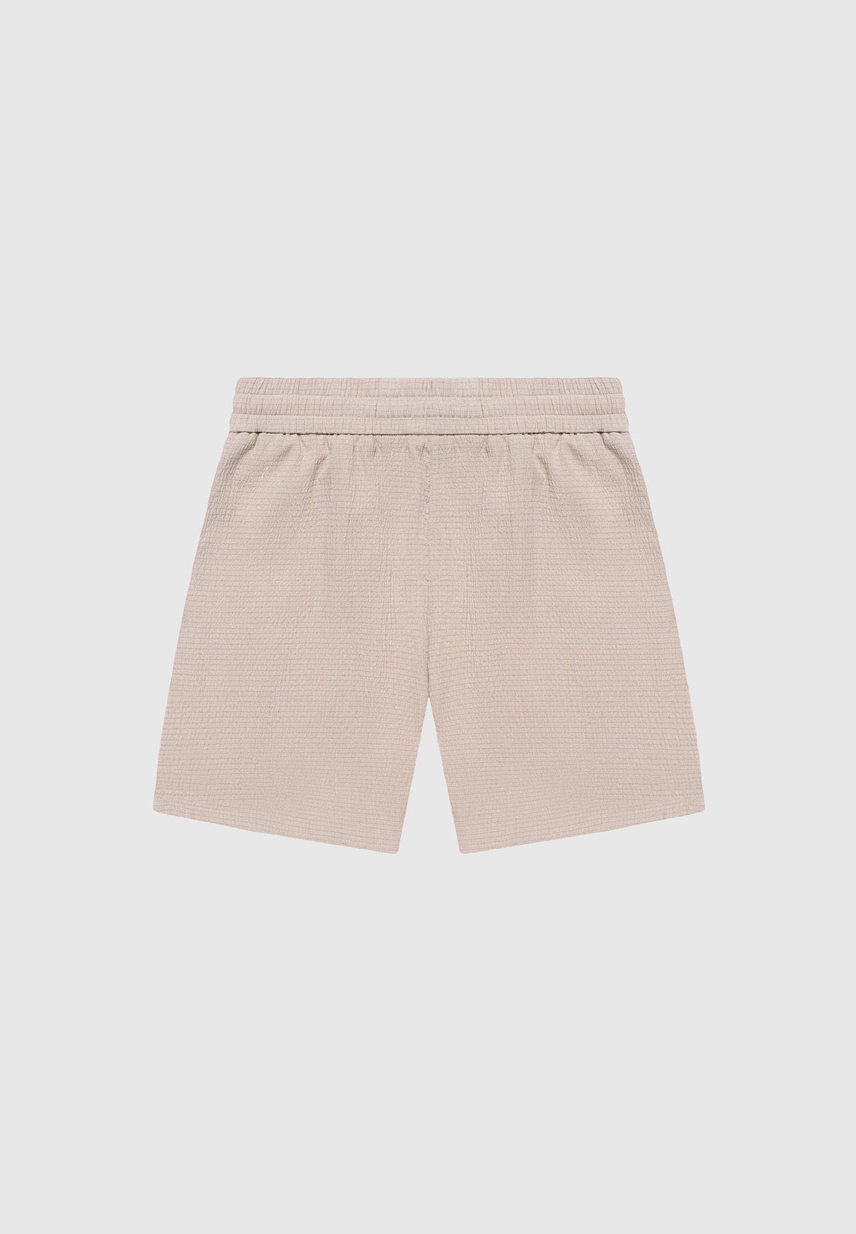 Seersucker Shorts - Taupe