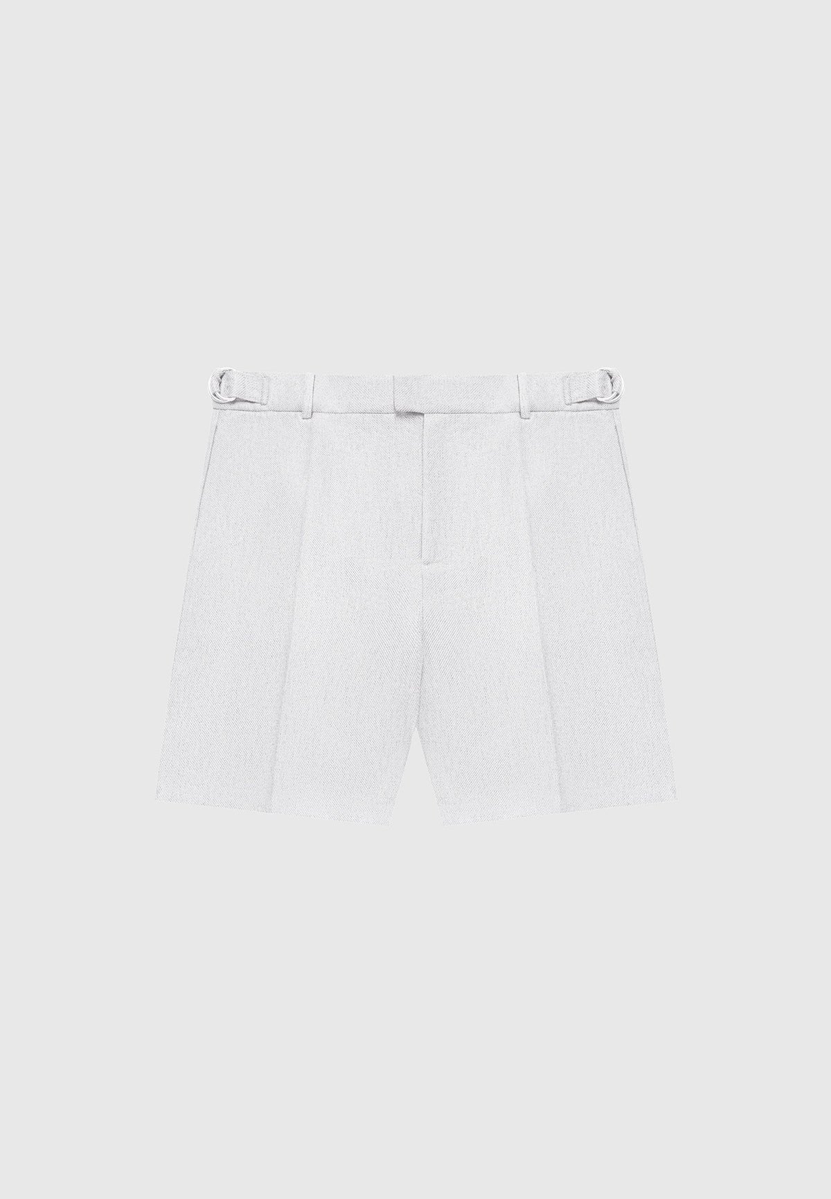 Textured Tailored Shorts - Grey