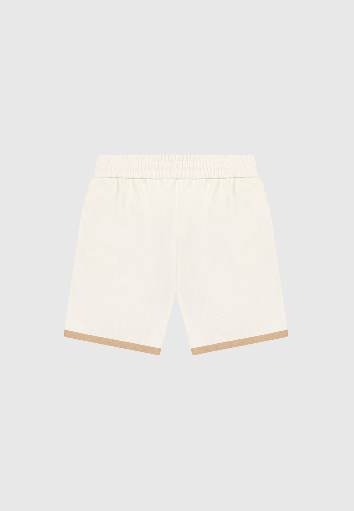 Wool Shorts - Cream/Brown