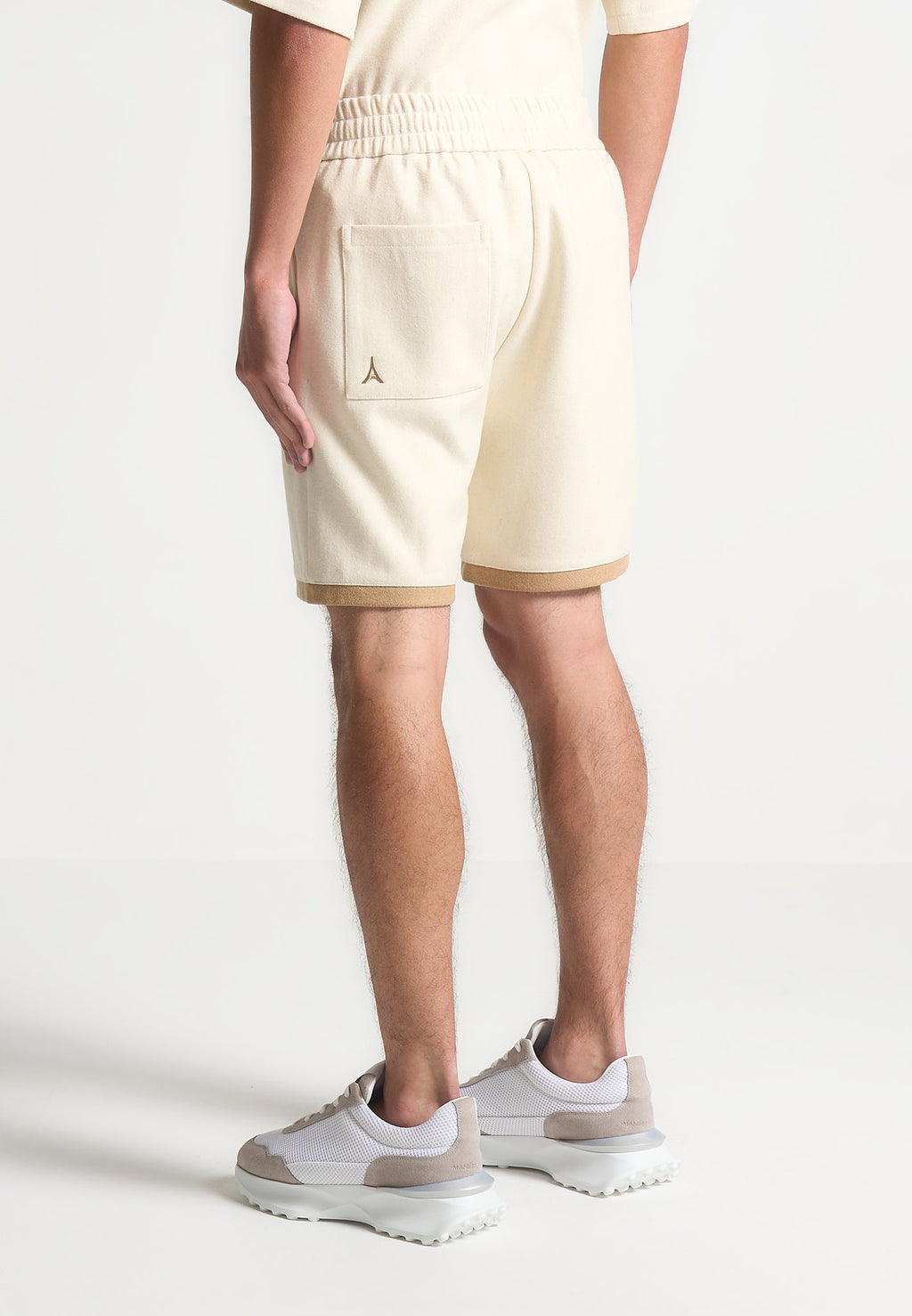 Wool Shorts - Cream/Brown